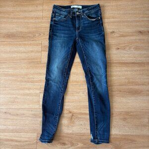 BKE Stella Mid Rise Slim Fit Distressed  Ankle Skinny Jeans Blue Women’s Size 25